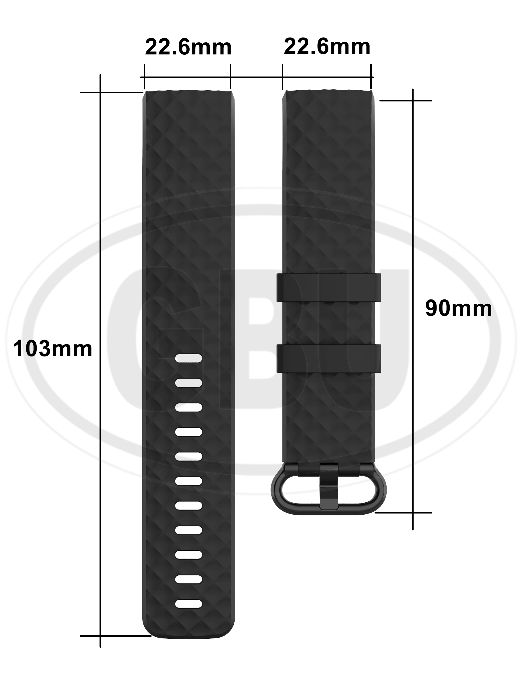 Fitbit Charge 3 4 Smart Watch Soft Silicone Replacement Band Strap - Small and Large size