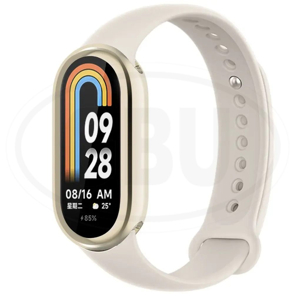 Compatible with Xiaomi Smart Band 8 / Mi Band 8 / Band 8 Sarung Full TPU Built-in Screen Protector Cover (NOT ORIGINAL)