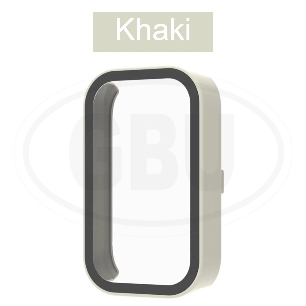Xiaomi Smart Band 8 Active / Mi Band 8 Active Full Cover Case with Tempered Glass Protector Screen - 2-in-1 Cover