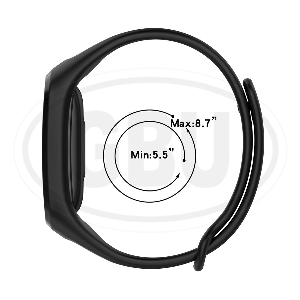 OPPO Band Silicone Wristband Replacement Strap Band - Black Color Buckle