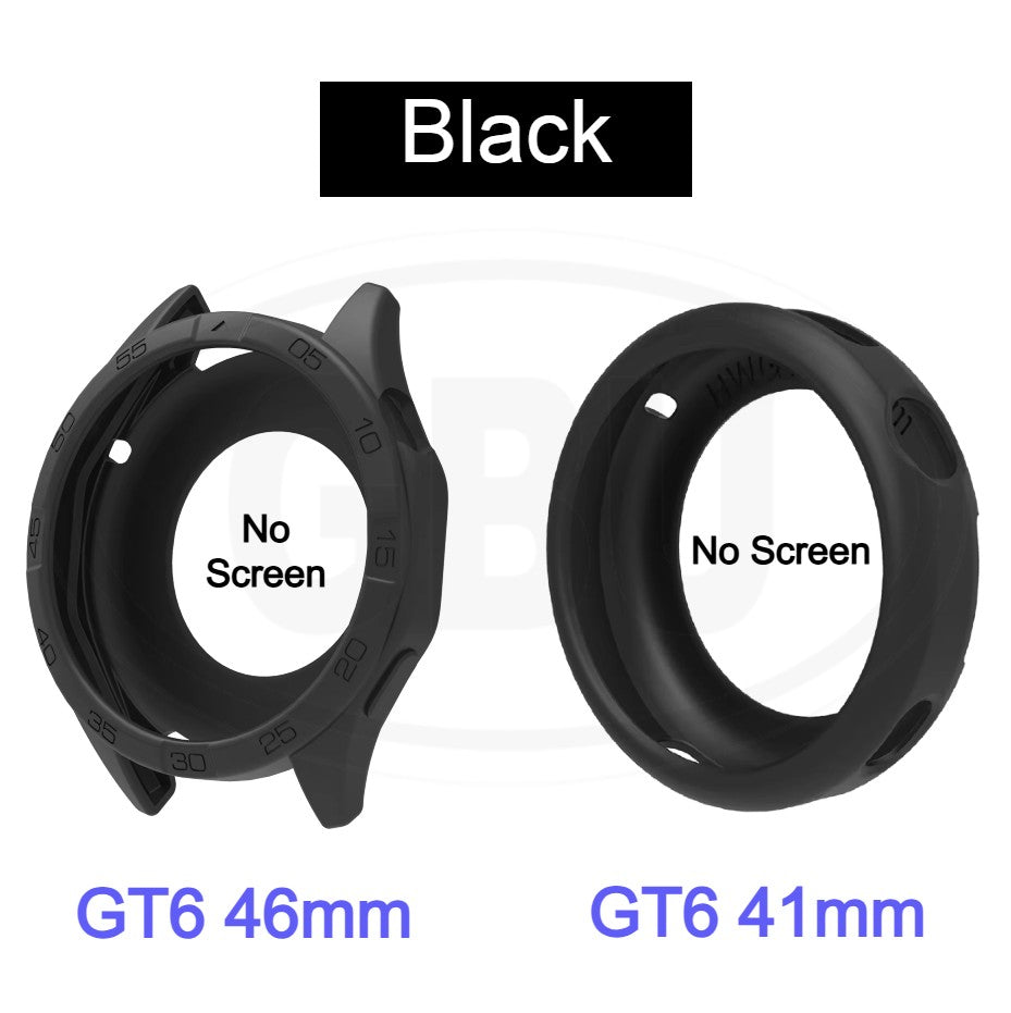 Huawei GT6 46mm / GT6 41mm Sarung Full TPU Built-in Screen Protector Cover / Sarung Half Silikon - No Screen