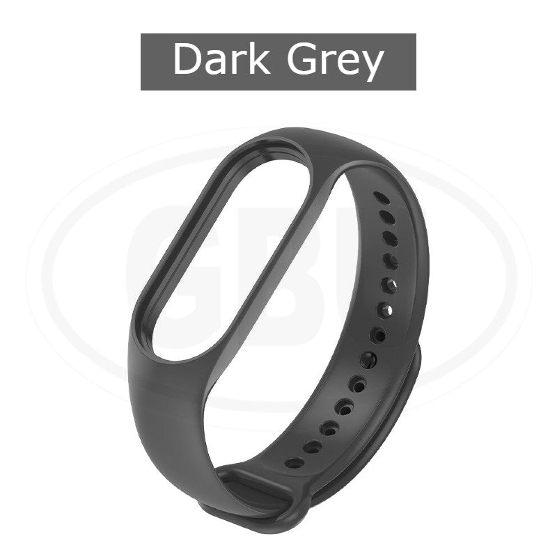Xiaomi MI Band 7 / Band 6/ Band 5 Silicone Replacement Strap Band - Black Color Buckle
