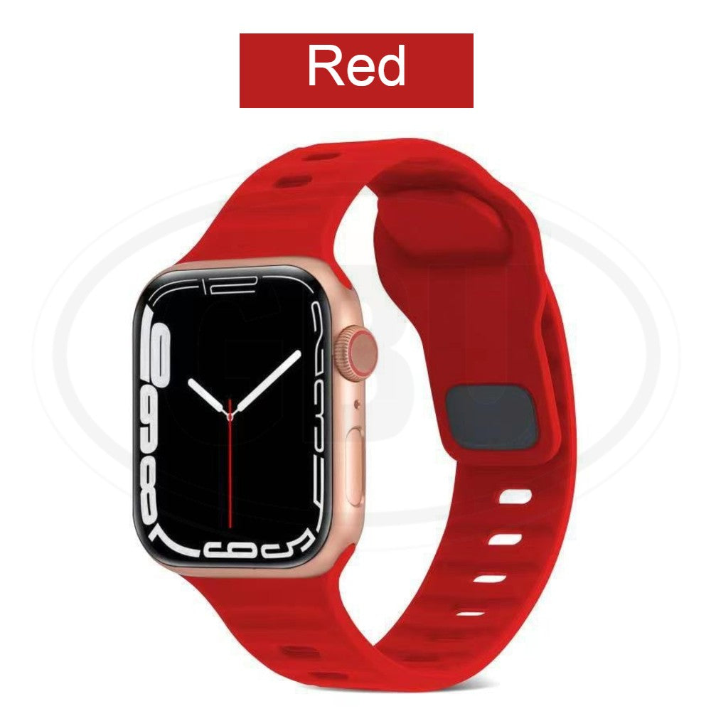 Compatible with Apple Watch Band Ultra 2 49/45/44/42/41/40/38mm Soft Silicone Sport Bracelet strap band - iWatch Series Ultra SE 9/8/7/6/5/4/3/2/1 (NOT ORIGINAL)