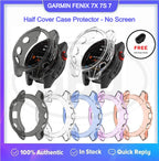 Garmin Fenix 7X / 7S / 7 / Fenix 7S / Fenix 7 TPU Half Cover Protector Case - No Screen
