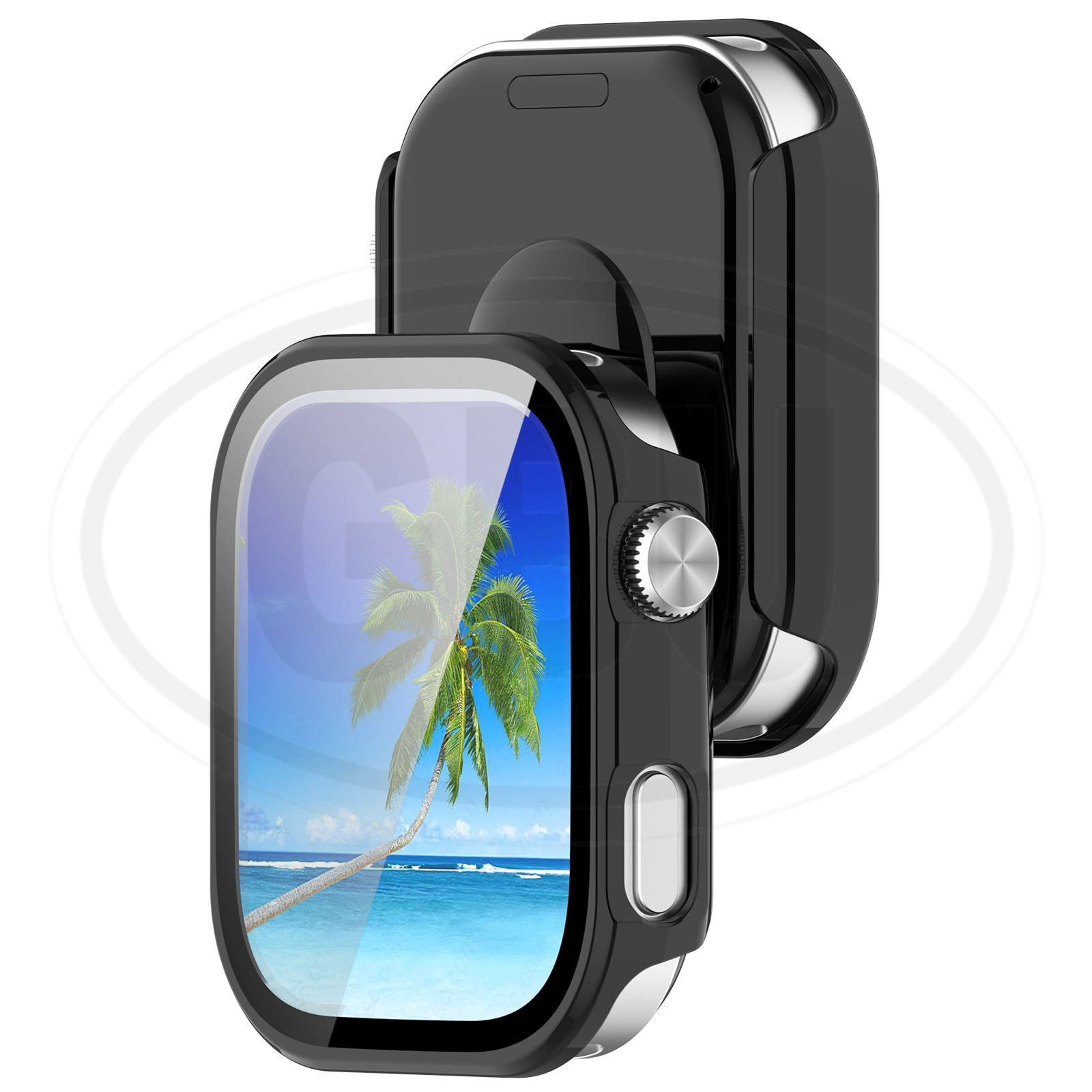 Redmi Watch 6 Sarung Full Built-in Tempered Glass Cover / Sarung Half Silikon - No Screen