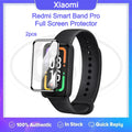 Redmi Smart Band Pro / Redmi Band Pro Full Cover Case with Tempered Glass Protector Screen - 2-in-1 Cover