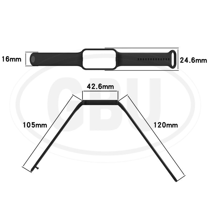 Compatible with Amazfit Band 7 / Band7 Smart Watch Soft Silicone Replacement Strap Band (NOT ORIGINAL)