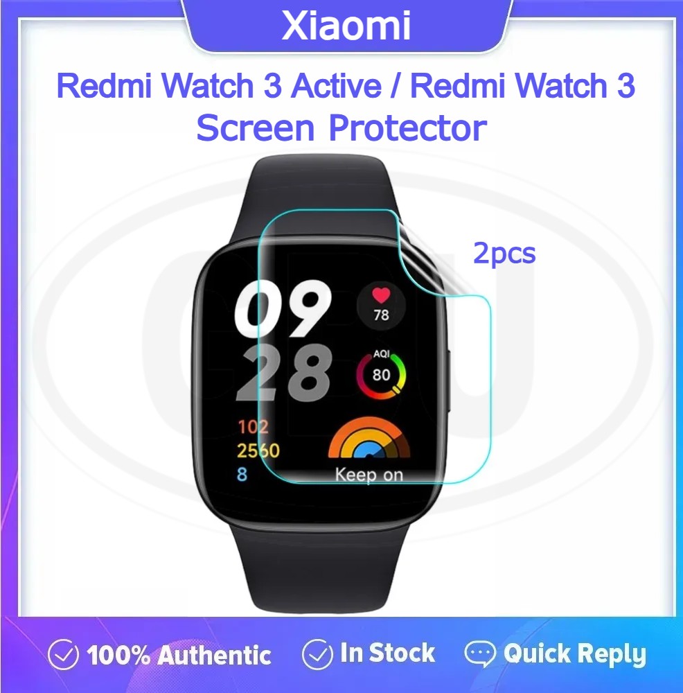 [2pcs] Xiaomi Redmi Watch 3 / Redmi Watch 3 Active Hydrogel Watch Screen Protector