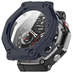 Amazfit T-Rex 3 Pro 44mm / T-Rex 3 Pro 48mm Sarung Full Built-in Tempered Glass / Sarung Half Silikon - No Screen