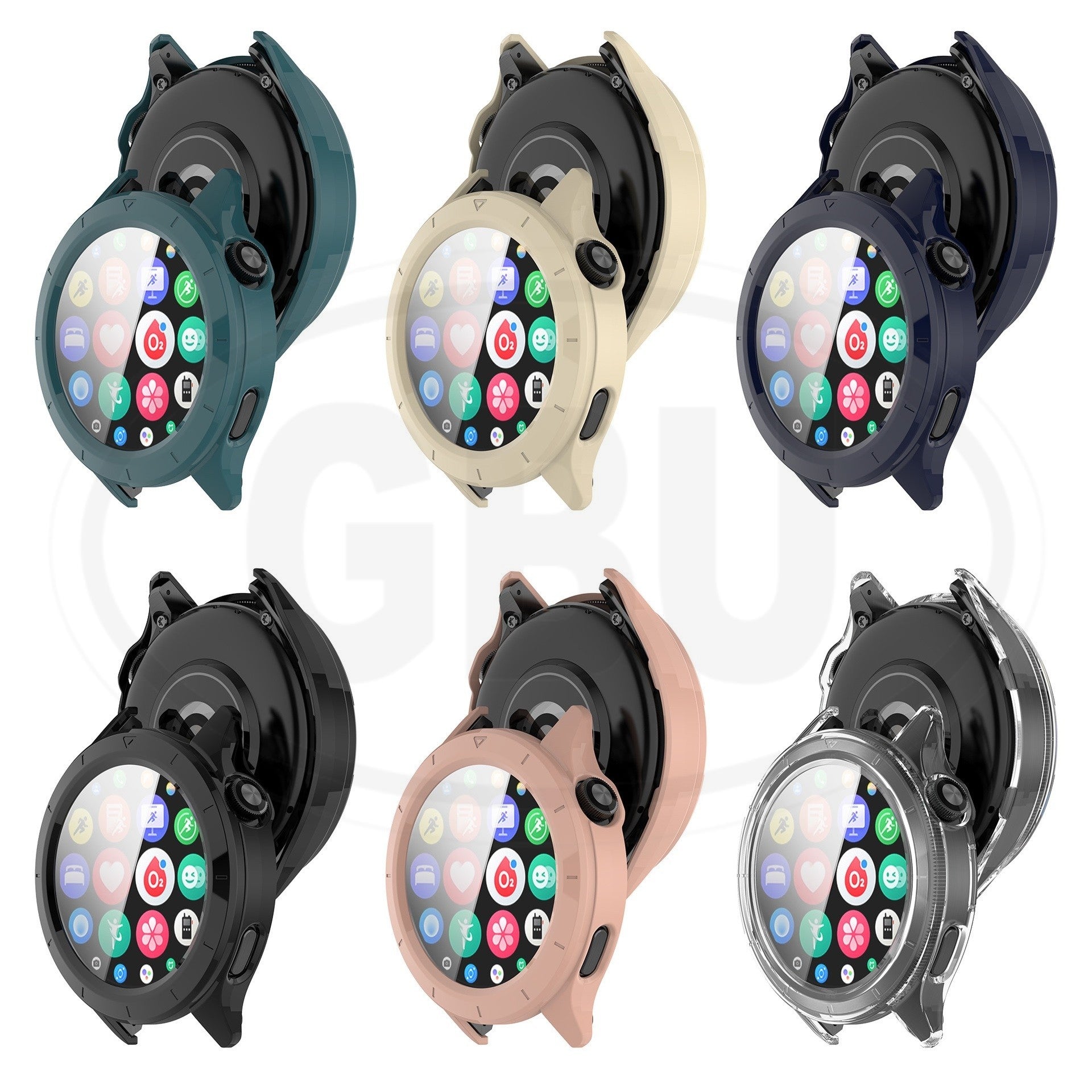 Xiaomi Watch S4 / Mi Watch S4 41mm Full Cover Case with Tempered Glass Protector Screen - 2-in-1 TPU Cover