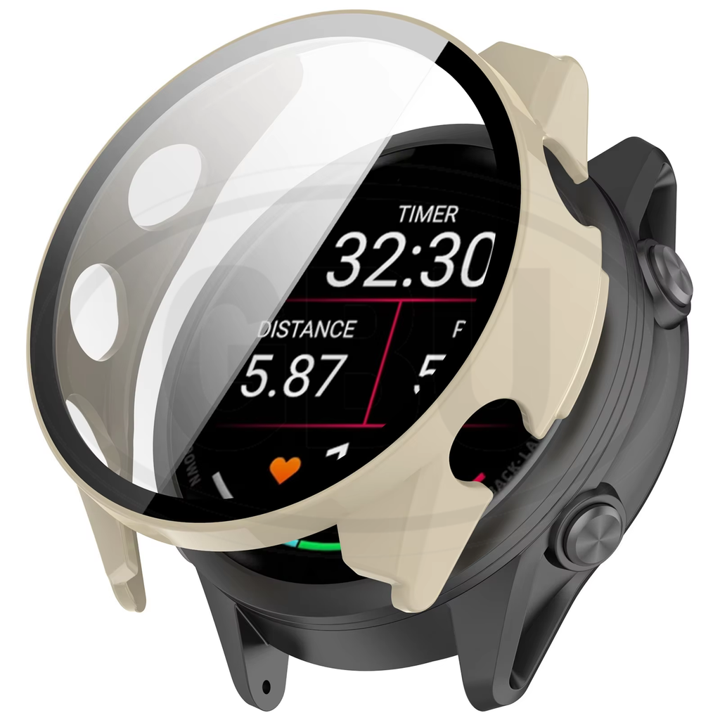 Garmin Forerunner 170 / Forerunner 70 / FR170 / FR70 Sarung Full Built-in Tempered Glass Cover  PERCUMA Anti-Dust Cover