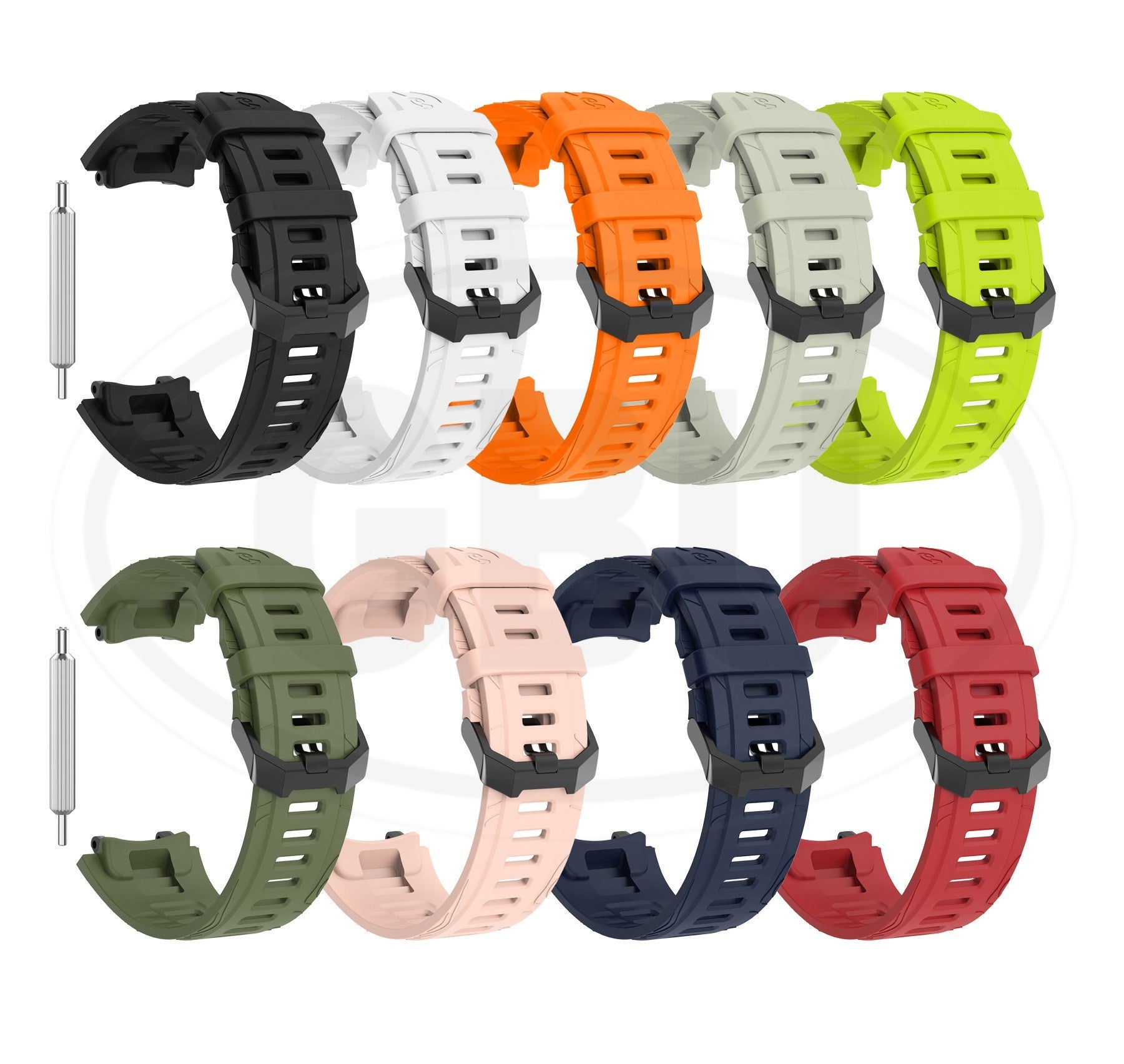 Compatible with Amazfit T Rex 3 / T-Rex 3 Strap Soft Silicone Strap Band (NOT ORIGINAL)