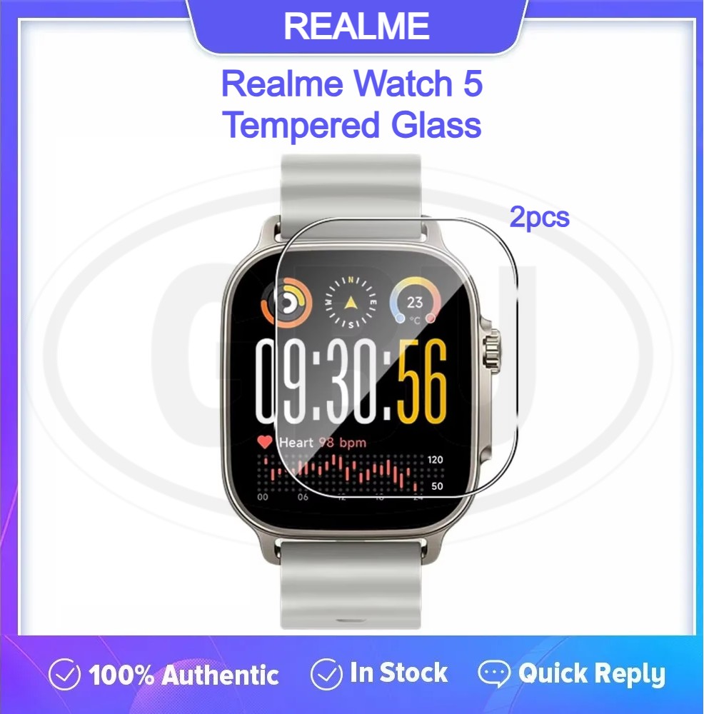 Realme Watch 5 Sarung Full Built-in Tempered Glass / Sarung Half Silikon - No Screen