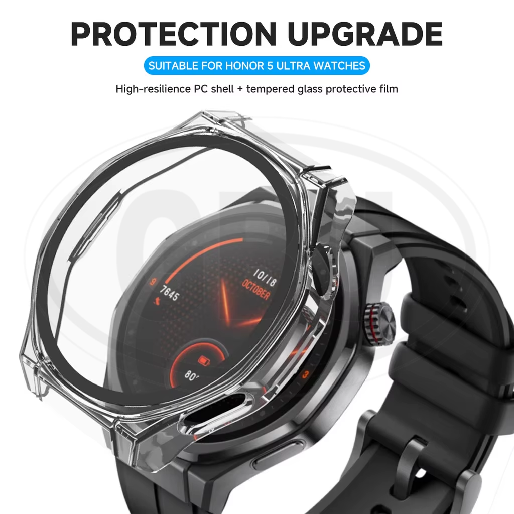 Honor Watch 5 Ultra / Honor 5 Ultra Sarung Full Built-in Tempered Glass Cover