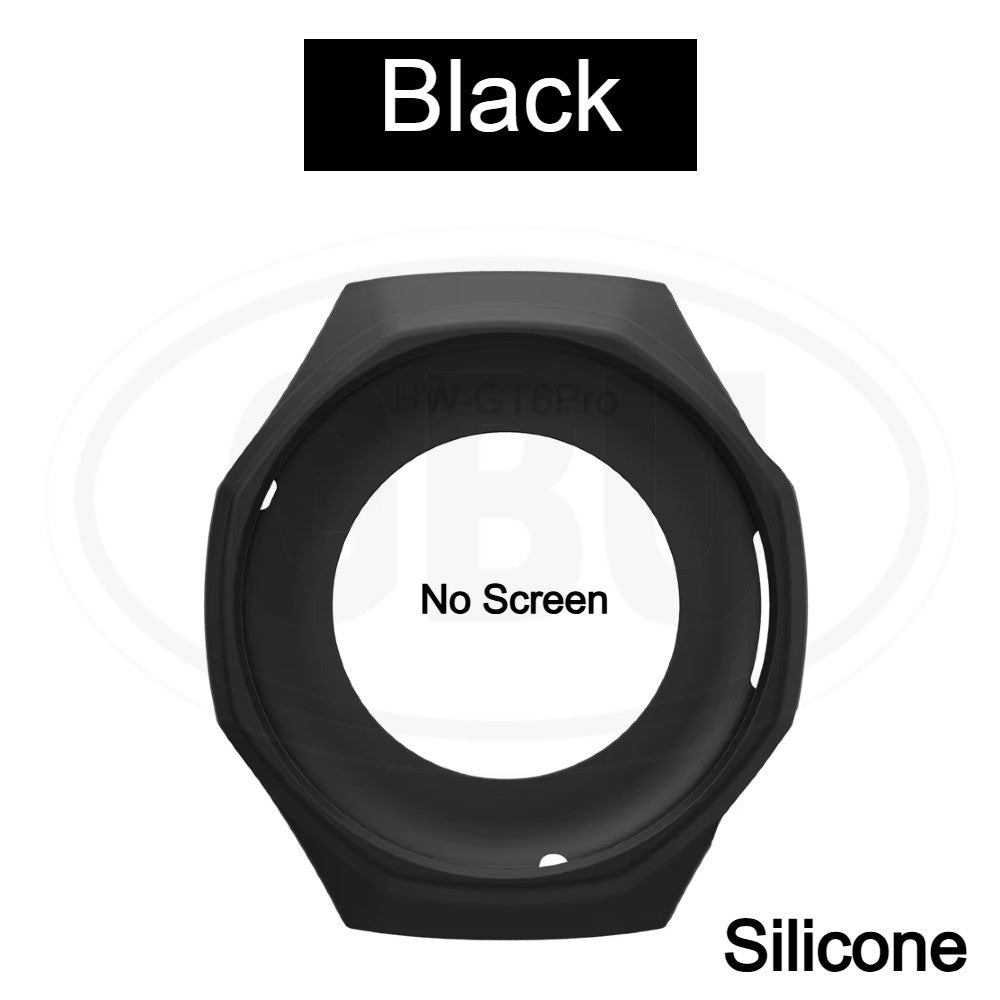 Huawei GT6 Pro 46mm Sarung Full Built-in Tempered Glass Cover / Sarung Half Silikon - No Screen