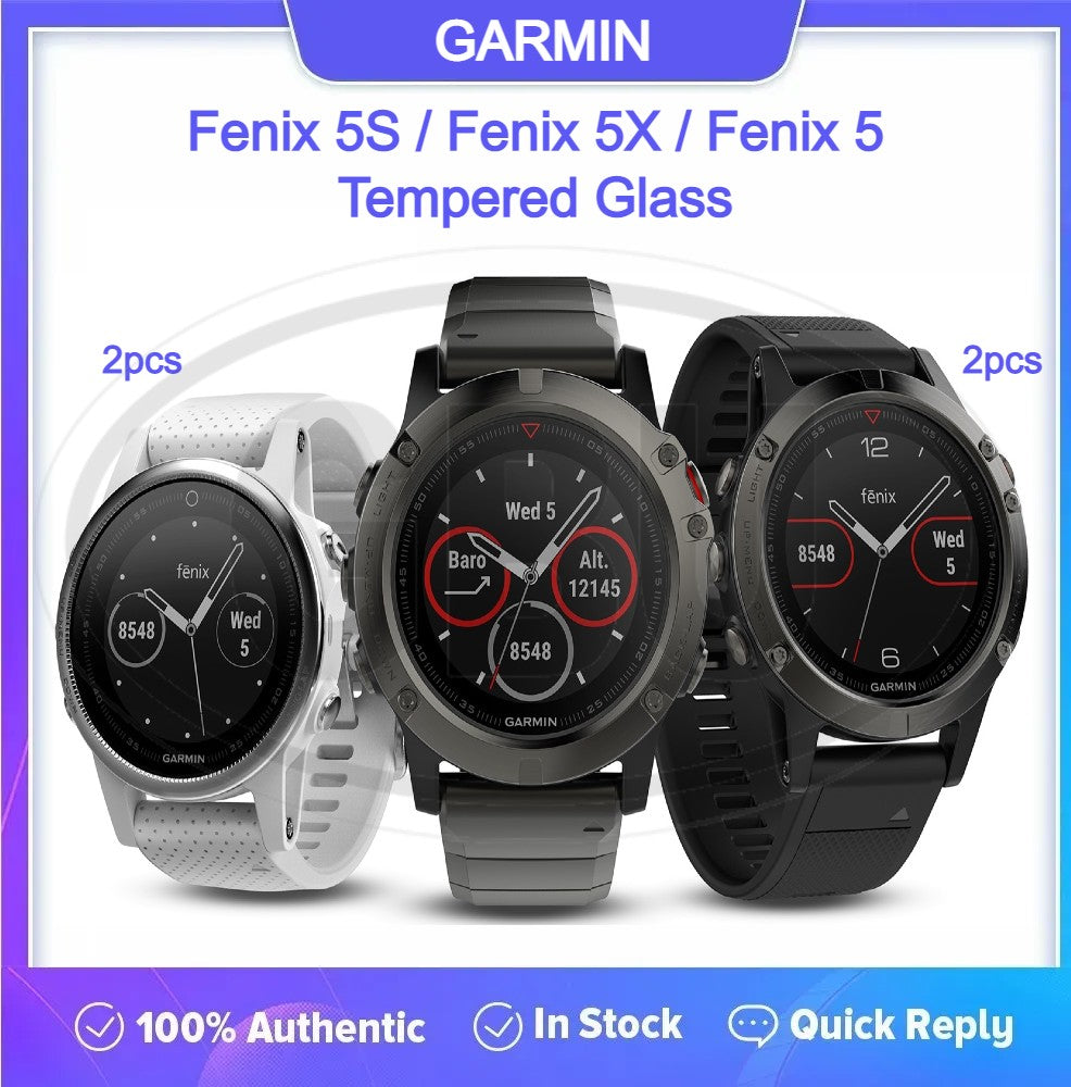 Fenix 5X / Fenix 5S / Fenix 5 / Fenix 5 Plus / 5S Plus / 5X Plus Screen Protector HD Tempered Glass