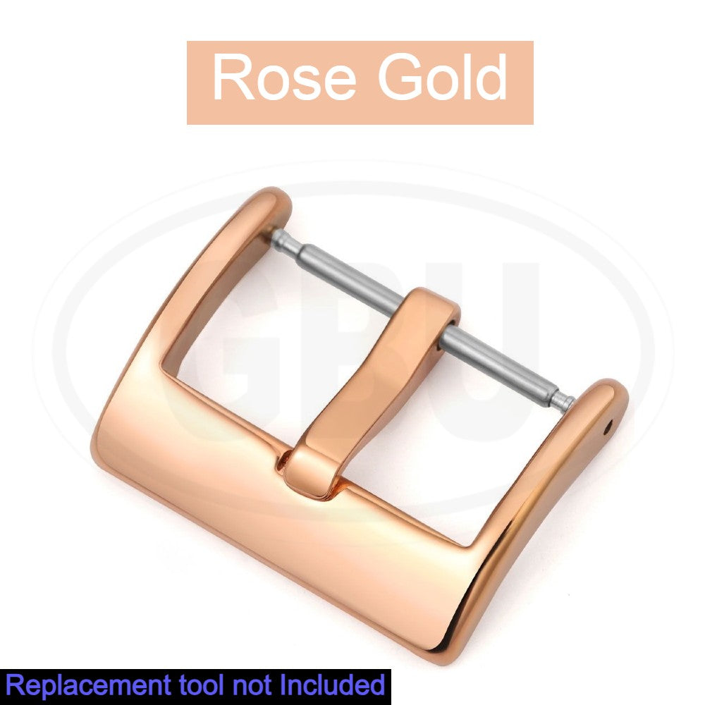 Watch Buckle Strap Buckles 18mm 20mm 22mm Watch Band Strap Pin Buckles - Elegant Design 304L Stainless Steel