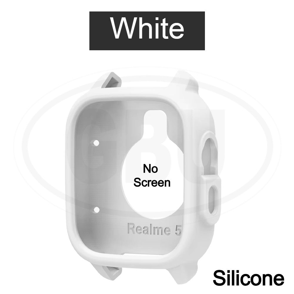 Realme Watch 5 Sarung Full Built-in Tempered Glass / Sarung Half Silikon - No Screen