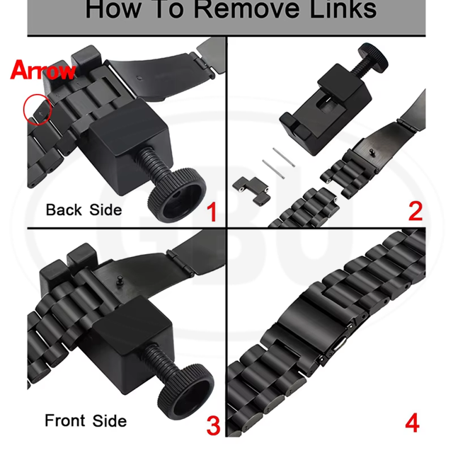 Stainless Steel SUS304 Band Metal Watch Strap for model Amazfit / Coros / Fossil / Garmin / Huawei / Realme / Samsung
