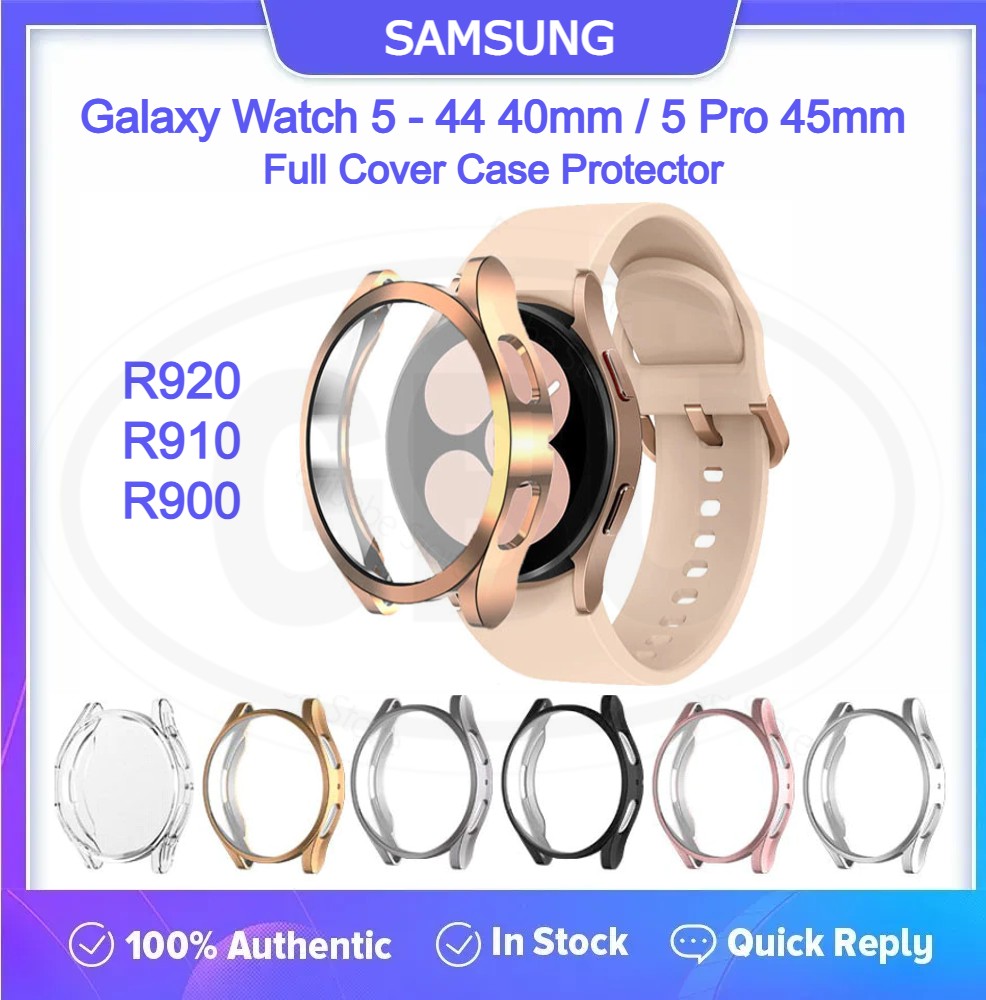 Samsung Galaxy Watch 5 Pro 45mm / Watch 5 40mm / Watch 5 44mm / R920 / R910 / R900 TPU Full Cover Case Protector