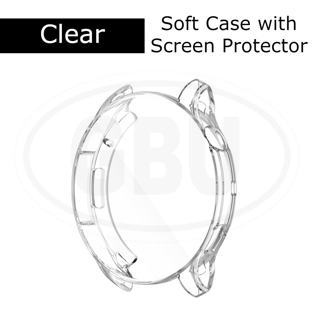 Amazfit GTR 4 / GTR4 2-in-1 Full Cover Case with Tempered Glass Protector Screen