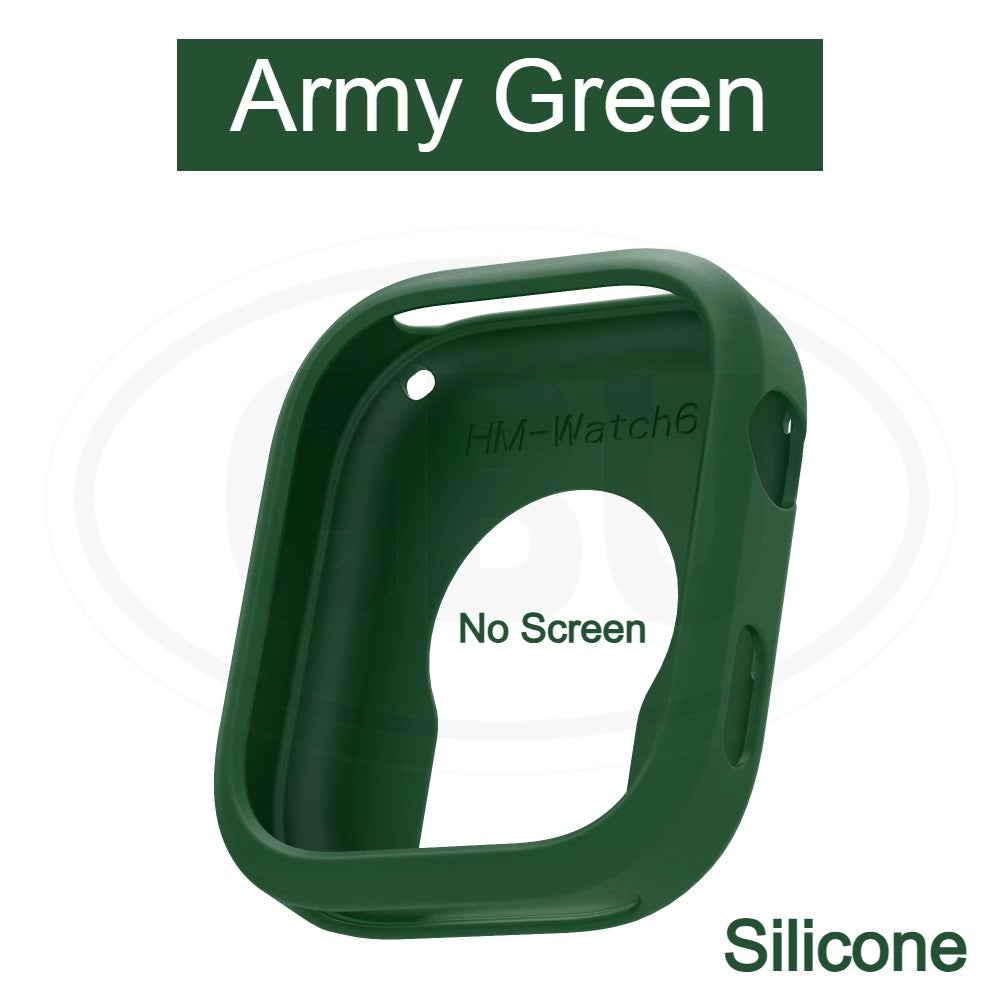 Redmi Watch 6 Sarung Full Built-in Tempered Glass Cover / Sarung Half Silikon - No Screen