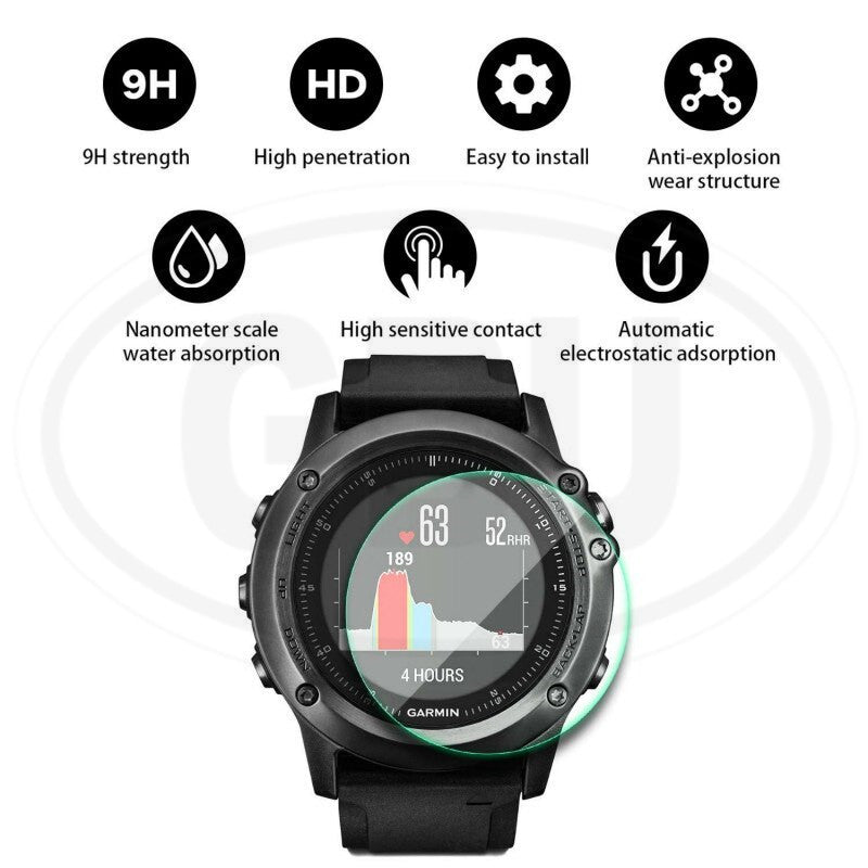 [2pcs] Garmin Instinct / Instinct Tactical / Instinct Solar / Esports / Camo Screen Protector HD Tempered Glass