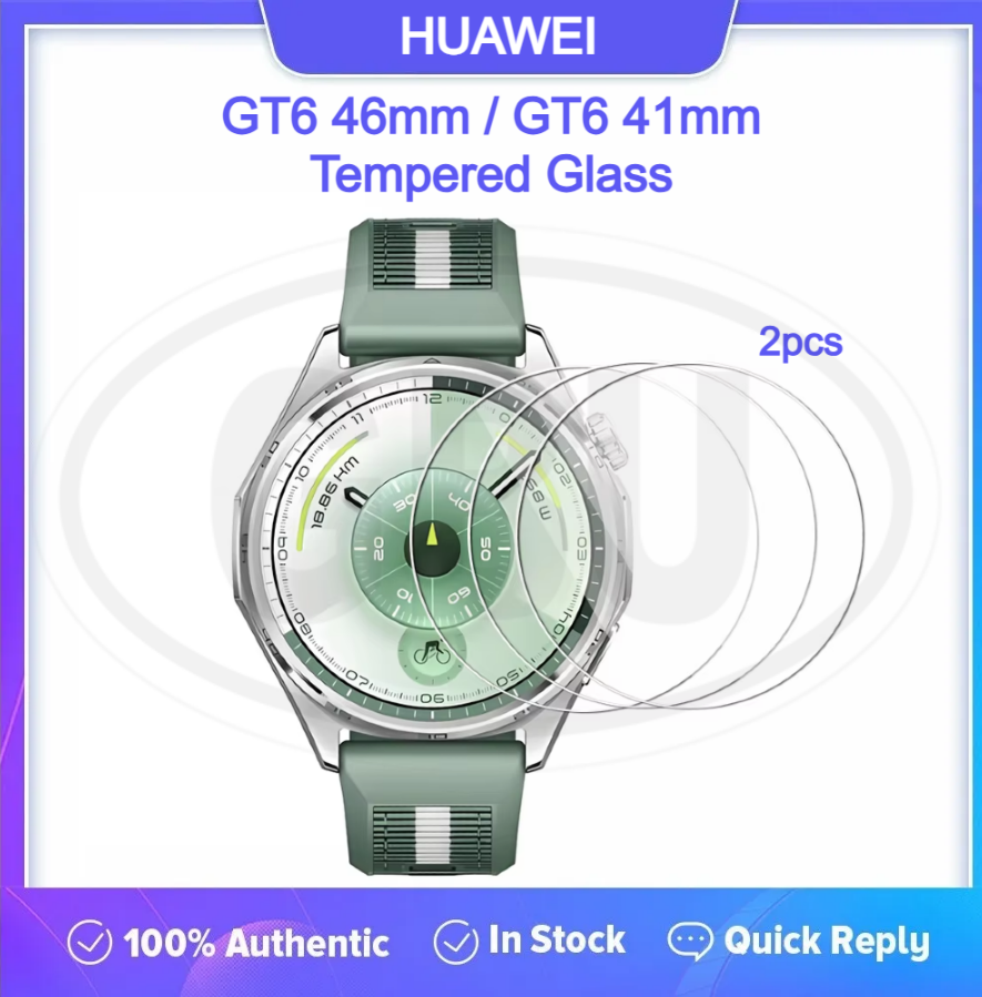 [2pcs] Huawei GT6 46mm / Huawei GT6 41mm Screen Protector HD Tempered Glass