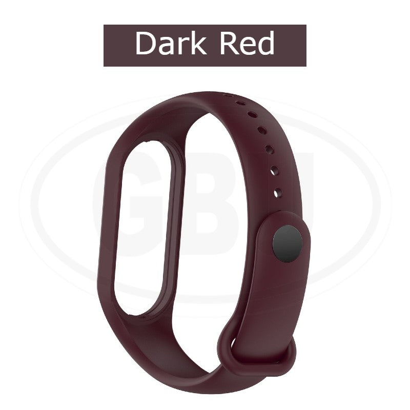 Xiaomi MI Band 7 / Band 6/ Band 5 Silicone Replacement Strap Band - Black Color Buckle