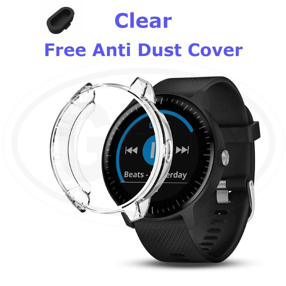 Compatible with Garmin Vivoactive 3 / Vivoactive 3 Element TPU Half Cover Protector Case - No Screen (NOT ORIGINAL)