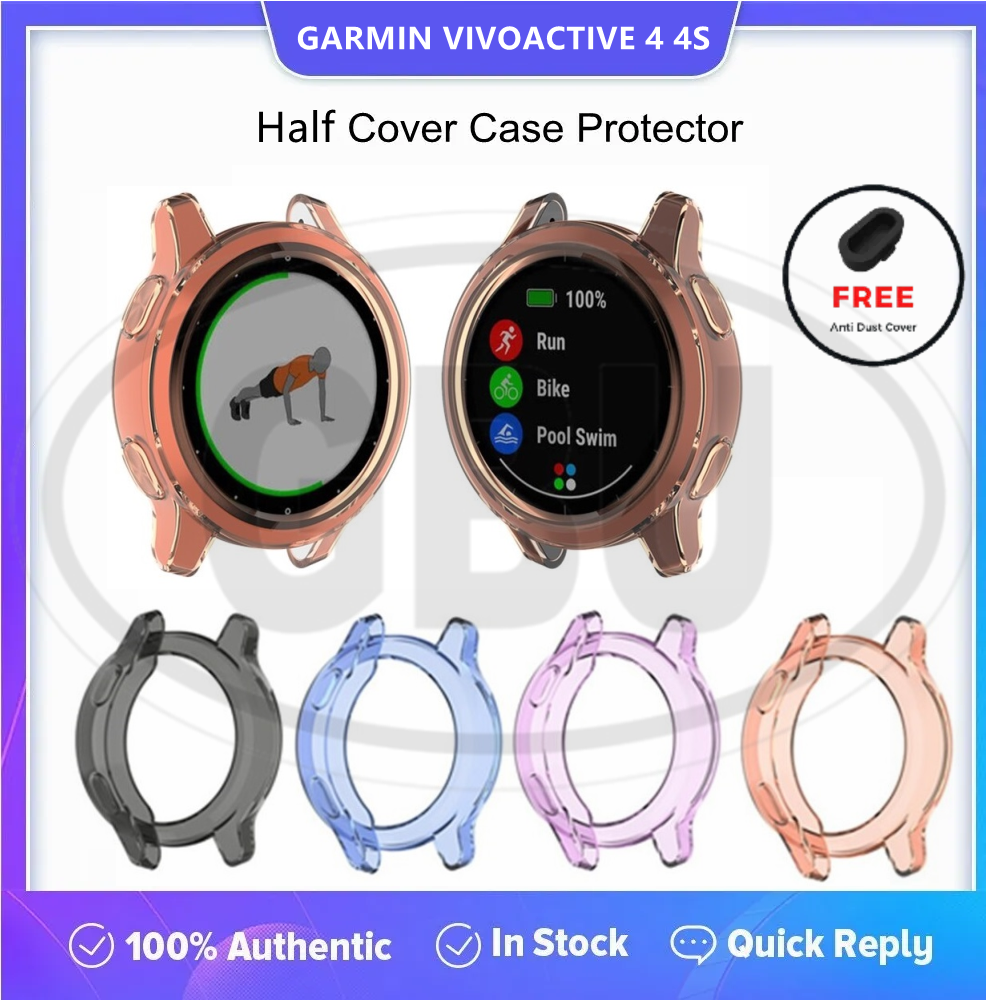 Garmin Vivoactive 4 / 4S TPU Half Cover Protector Case - No Screen