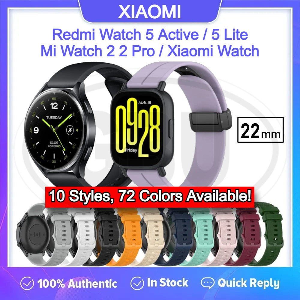 Redmi Watch 5 Active / Redmi 5 Lite / Xiaomi Watch 2 Pro / Xiaomi Watch 2 / Mi Watch Band Strap - 22mm Full Color Buckle