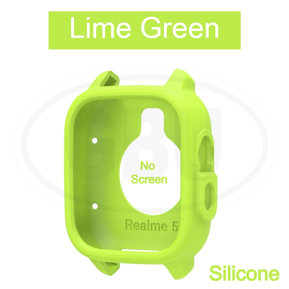 Realme Watch 5 Sarung Full Built-in Tempered Glass / Sarung Half Silikon - No Screen