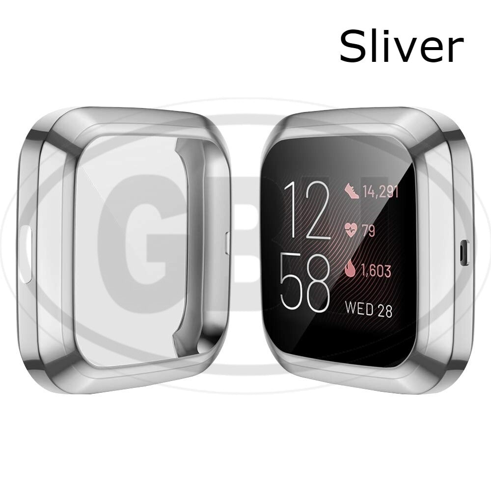 Compatible with Fitbit Versa / Versa 2 / Versa 3 / Versa 4 TPU Full Cover Protector Case (NOT ORIGINAL)