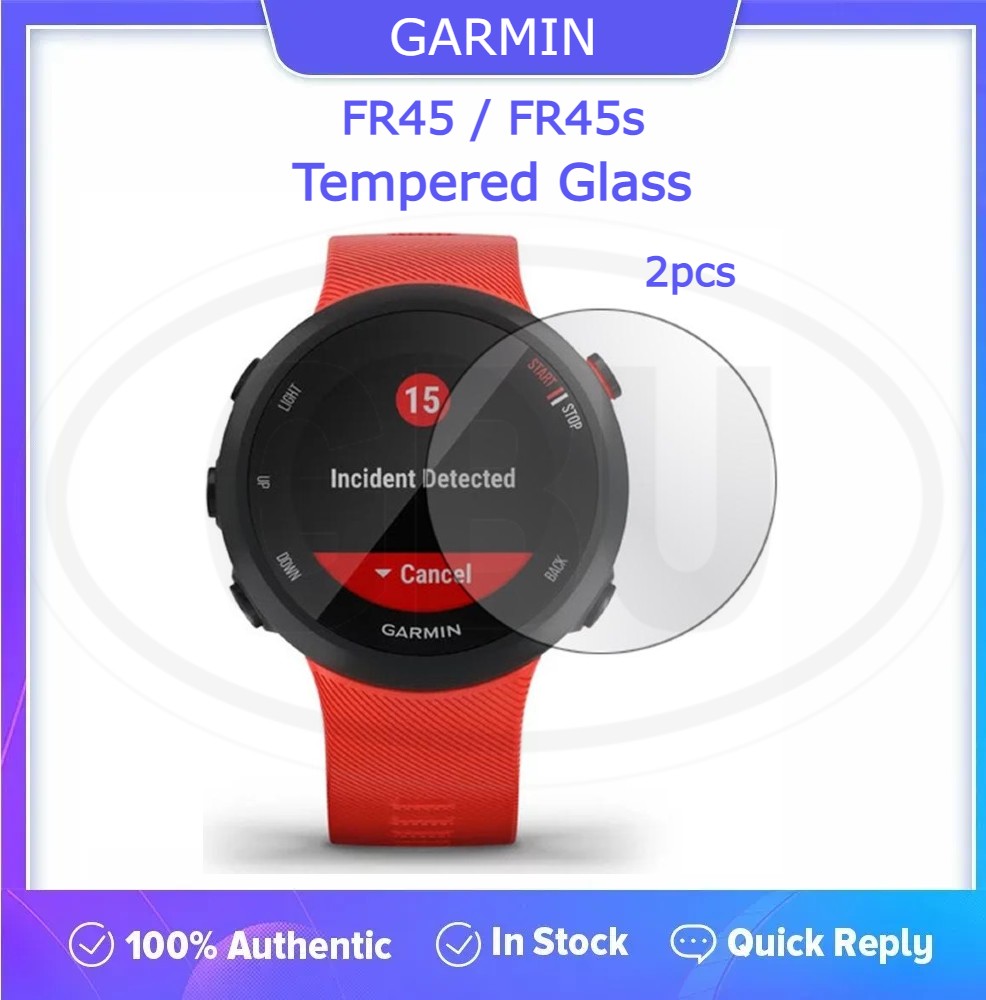 [2pcs] Garmin Forerunner 45 / Forerunner 45s Screen Protector HD Tempered Glass