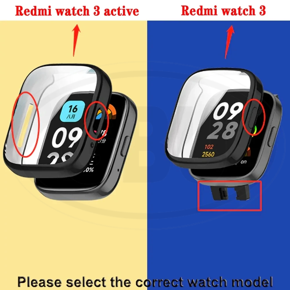 Xiaomi Redmi Watch 3 / Redmi Watch 3 Active TPU Full Protector Cover Case