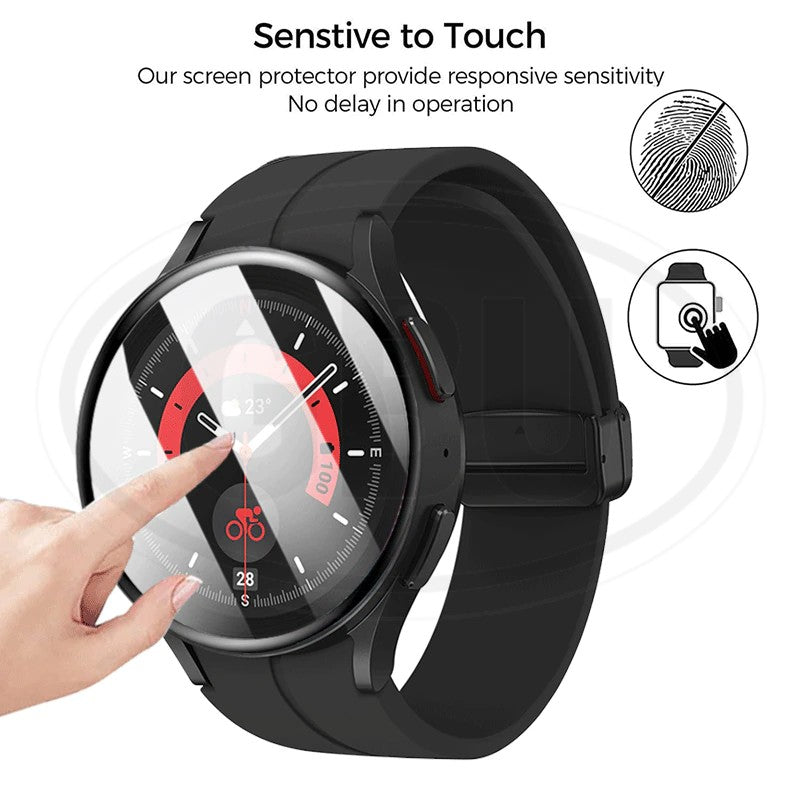 [2pcs] Samsung Galaxy Watch 5 Pro / Watch 5 40mm / 5 44mm 3D Full Cover Screen Protector Tempered Glass - Full Screen