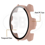 Garmin Forerunner 165 / Forerunner 165 Music Silicone and Full Cover Case with Tempered Glass Protector Screen