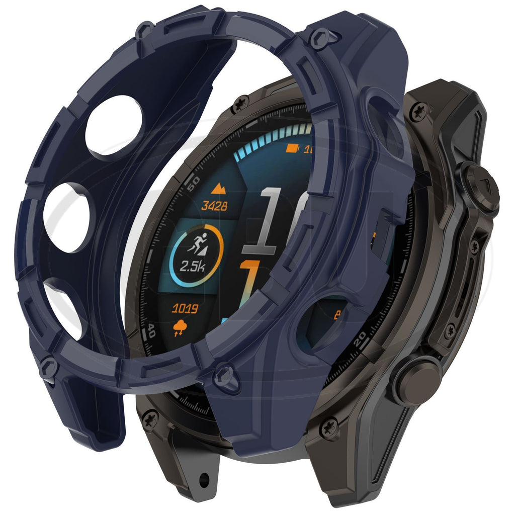 Garmin Fenix E / Fenix 8 Amoled / Fenix 8 Solar / Fenix 8 PU Half Cover Protector Case - No Screen  Anti Dust Cover