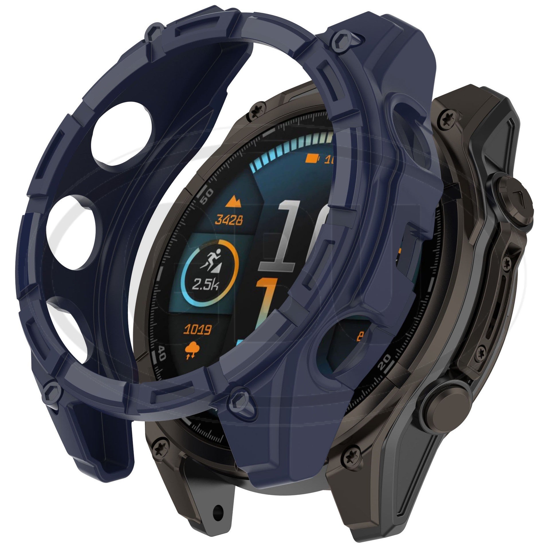 Garmin Fenix E / Fenix 8 Amoled / Fenix 8 Solar / Fenix 8 PU Half Cover Protector Case - No Screen  Anti Dust Cover