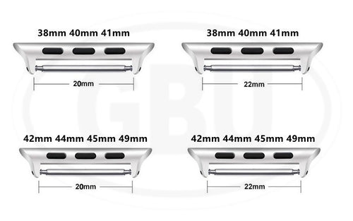 Apple Watch Band Strap Connector for 49mm 45mm 44mm 42mm 41mm 40mm 38mm - iWatch Series adapter SE 8/7/6/5/4/3/2/1