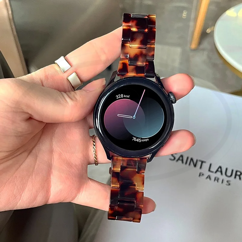 Resin Transparent Loop Watch Strap Band for model Amazfit / Coros / Fossil / Garmin / Huawei / Realme / Samsung / Xiaomi