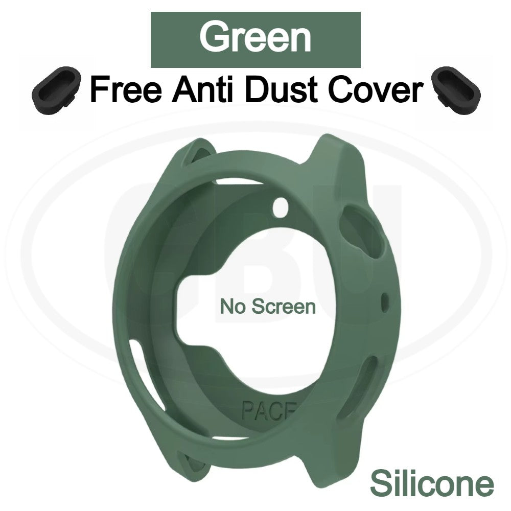 Coros Pace 4 Sarung Full Built-in Tempered Glass Cover / Sarung Half Silikon - No Screen  PERCUMA Anti-Dust Cover