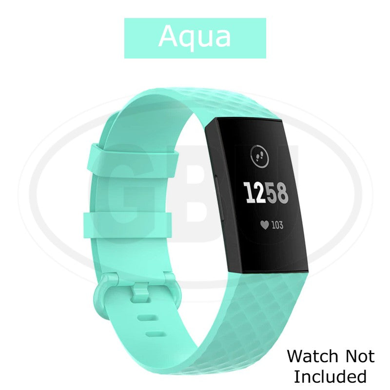 Fitbit Charge 3 4 Smart Watch Soft Silicone Replacement Band Strap - Small and Large size