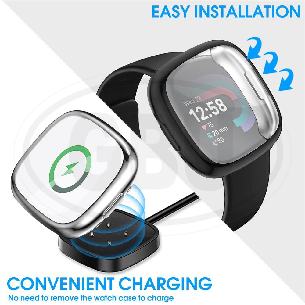 Fitbit Versa 4 / Sense 2 / Versa4 / Sense2 TPU Full Cover Protector Case