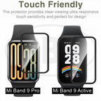 Xiaomi Smart Band 9 Active / Xiaomi Smart Band 9 Pro / Mi Band 9 Pro / 9 Active Full Cover 3D Screen Protector