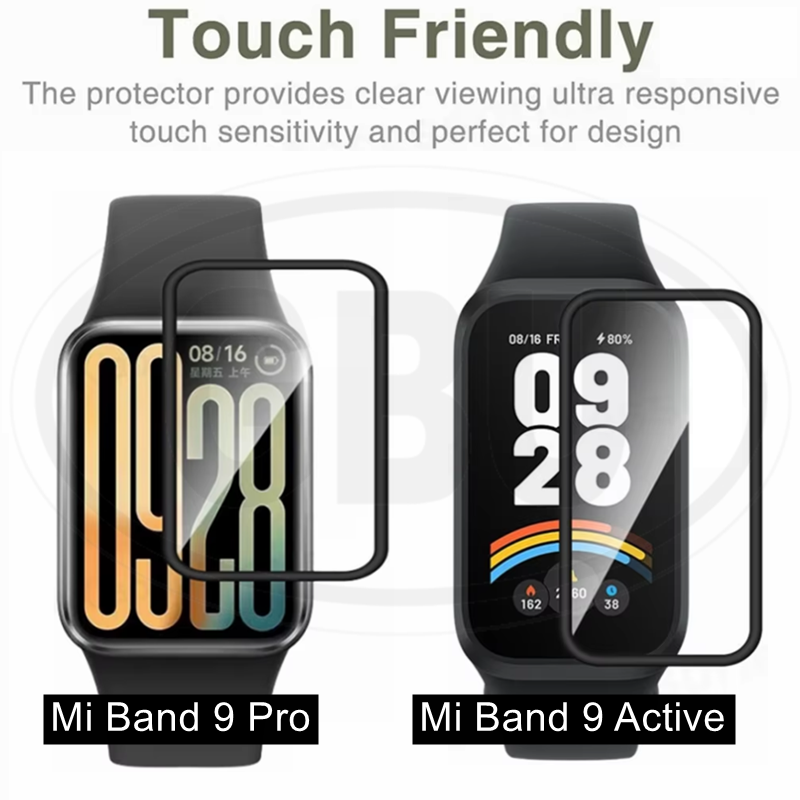Xiaomi Smart Band 9 Active / Xiaomi Smart Band 9 Pro / Mi Band 9 Pro / 9 Active Full Cover 3D Screen Protector