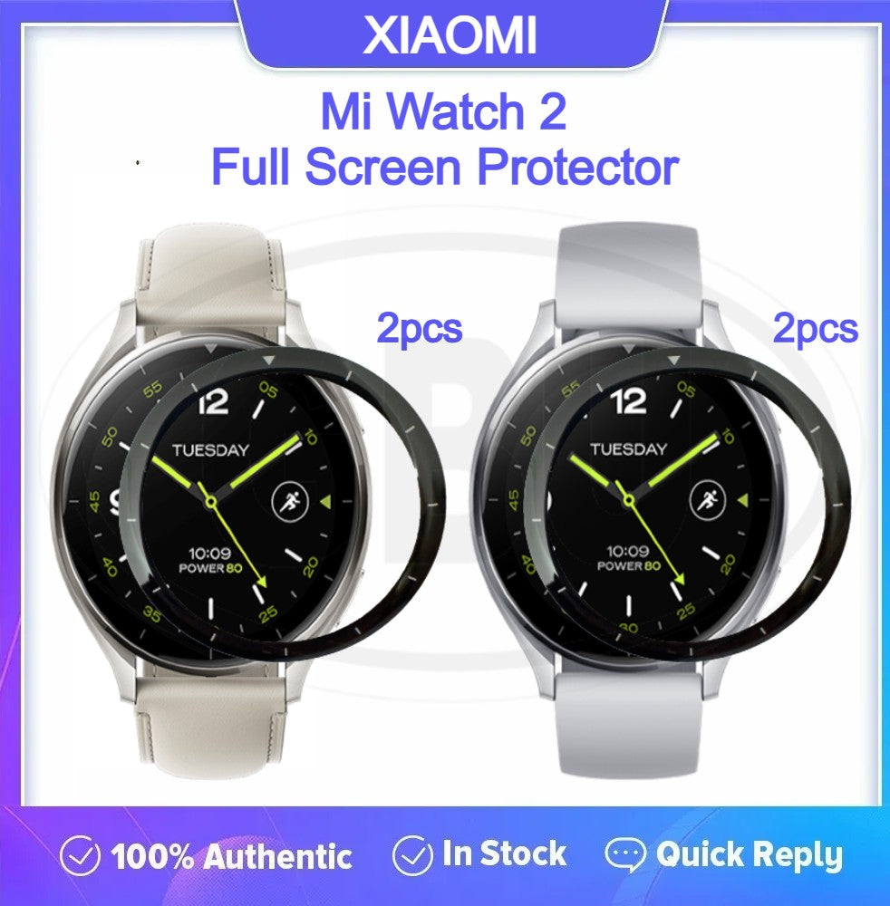 Xiaomi Watch 2 / Mi Watch 2 Full Cover Case with Tempered Glass Protector Screen - 2-in-1 TPU Cover