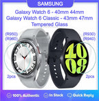 [2pcs] Samsung Galaxy Watch 6 40mm / Samsung Galaxy Watch 6 Classic 43mm / 47mm Screen Protector HD Tempered Glass