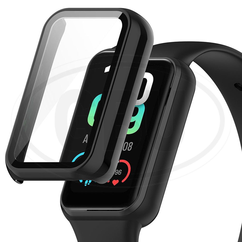 Compatible with Amazfit Band 7 Sarung Full Built-in Tempered Glass Cover (NOT ORIGINAL)